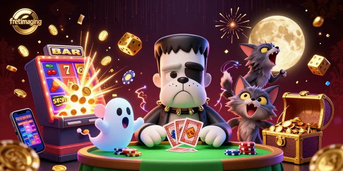 fretimaging brings to life a vibrant casino scene with dynamic characters and exciting games