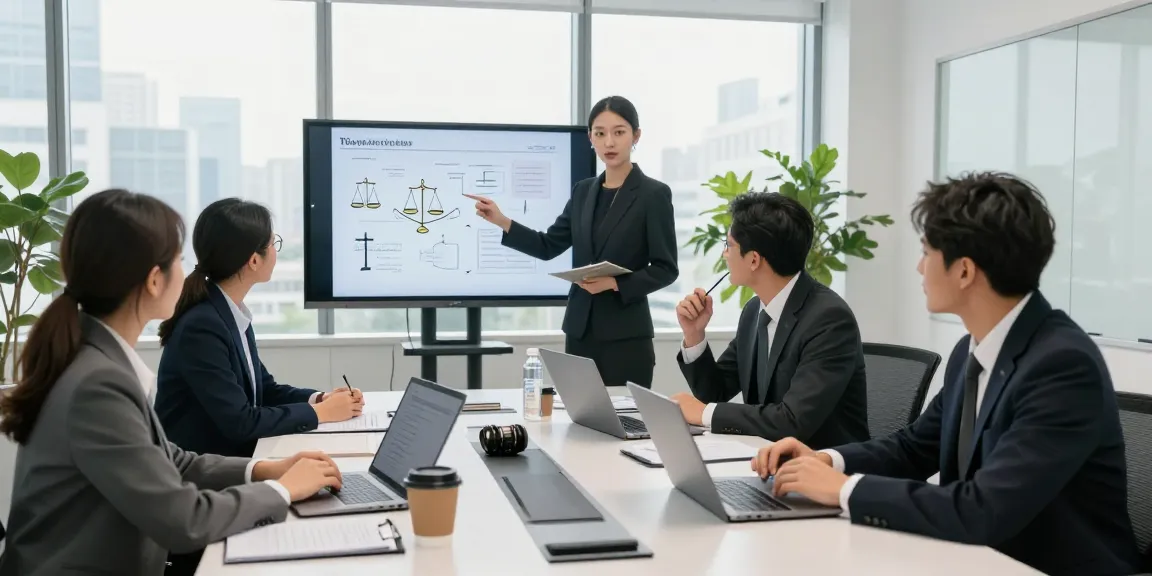 Lawyers collaborating in a modern office setting, sources tell me about legal strategies and client advocacy.