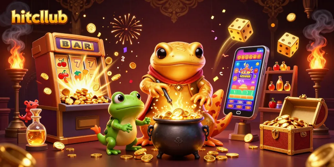 Hitcllub's vibrant online casino scene showcases jackpots and lively characters in action.