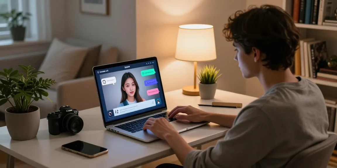 Engaging with Crushon AI, the leading platform for realistic ai nsfw interactions in a cozy home office.